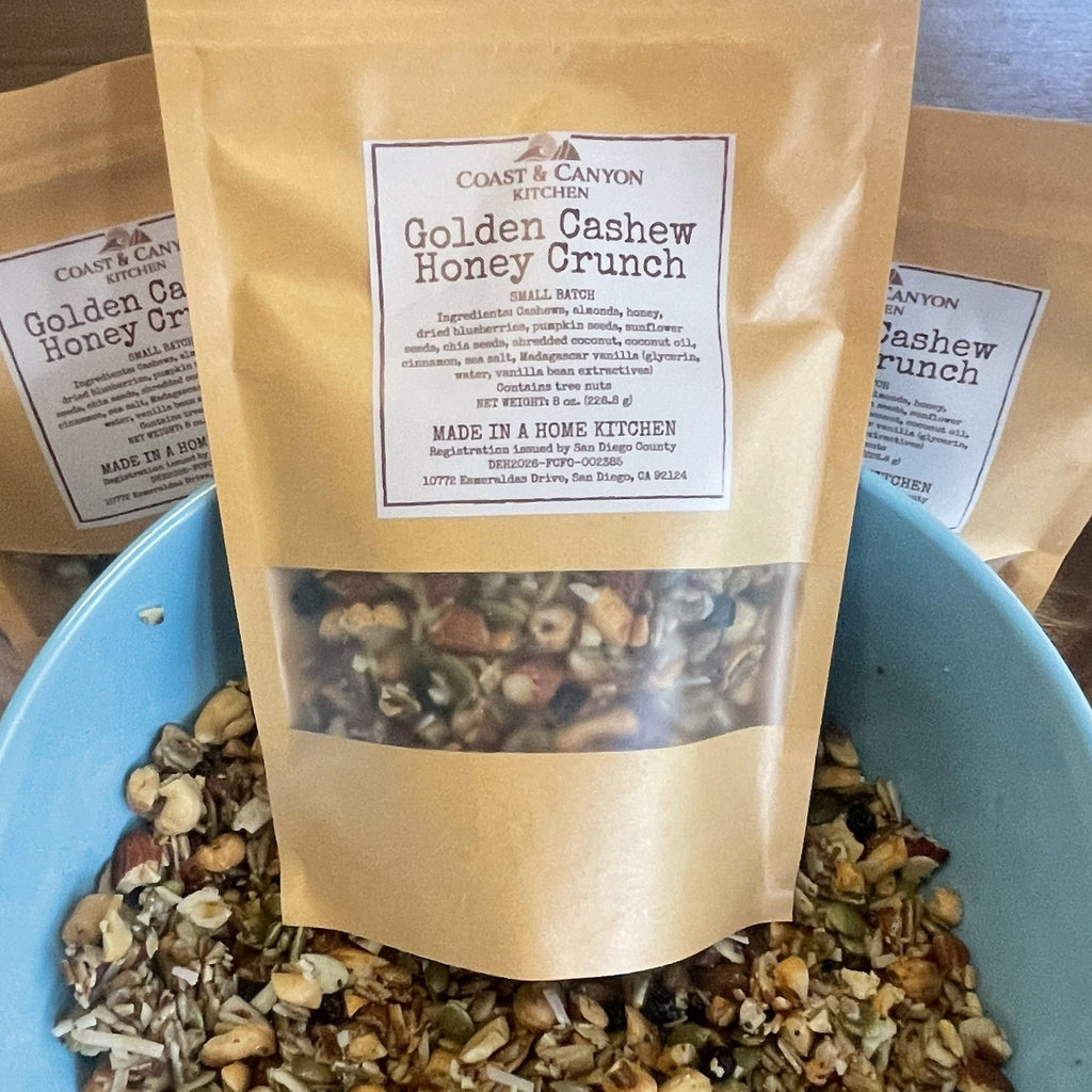 Golden Cashew Honey Crunch