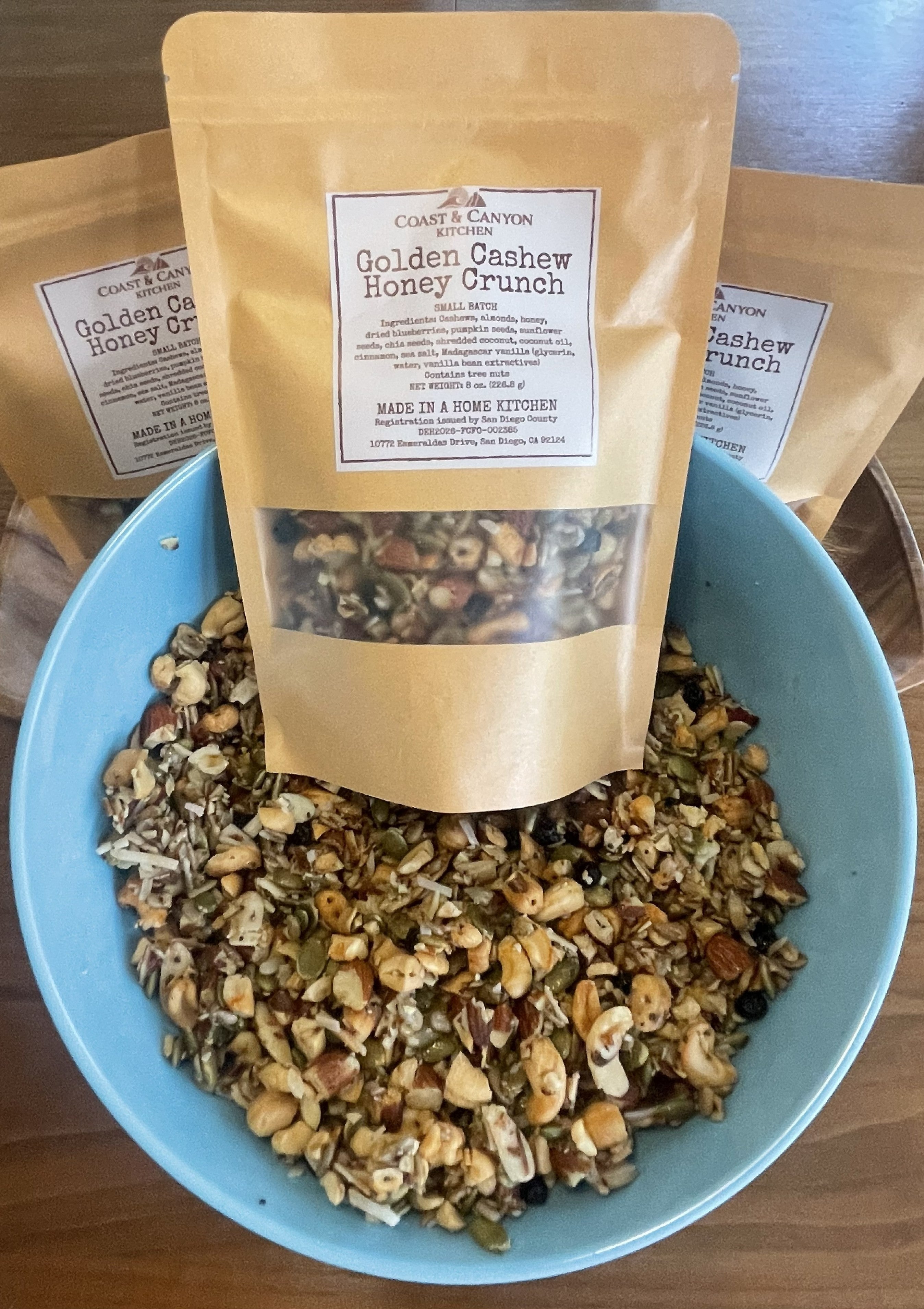 Golden Cashew Honey Crunch